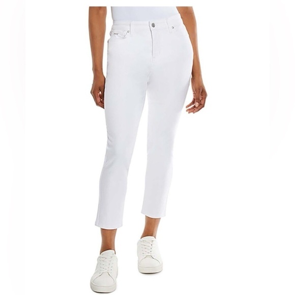 Nine West Denim - NINE WEST NWT  Gramercy Cropped Bright White Jeans Size 16 New With Tags